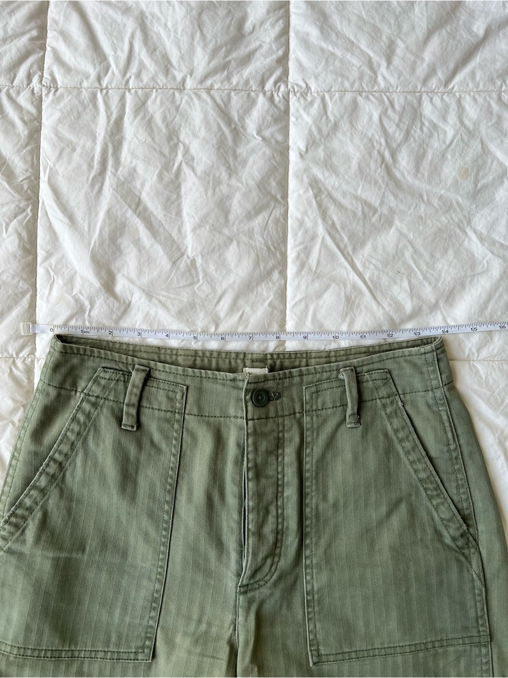 GAP Olive Green Wide Leg Pants 2P. - Picture 5 of 5